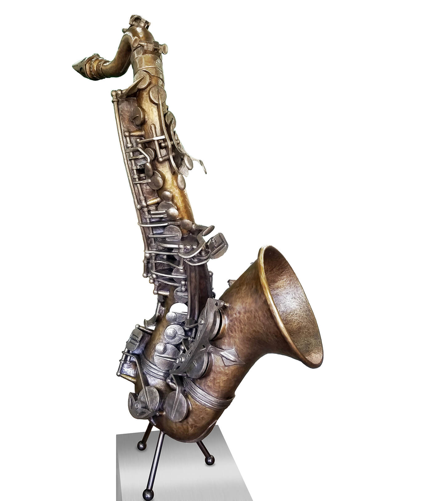 Saxophone Bronze Sculpture